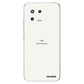 Picasee silikonový průhledný obal pro Xiaomi 13 Pro - Girl, do it for you