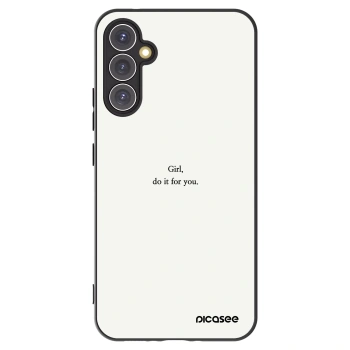 Picasee silikonový černý obal pro Samsung Galaxy A34 5G A346B - Girl, do it for you