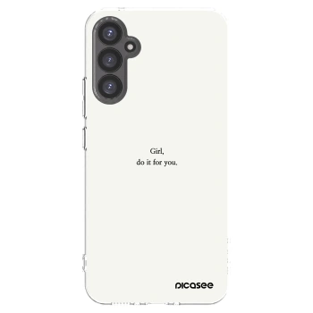 Picasee silikonový průhledný obal pro Samsung Galaxy A34 5G A346B - Girl, do it for you