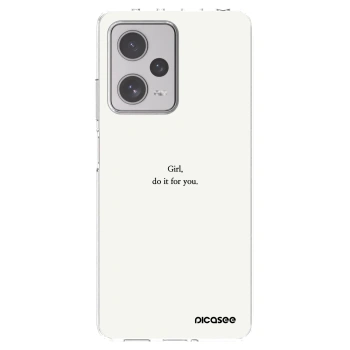 Picasee silikonový průhledný obal pro Xiaomi Redmi Note 12 Pro+ 5G - Girl, do it for you