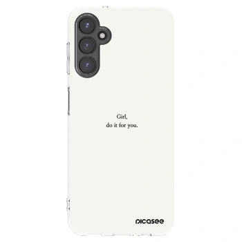 Picasee silikonový průhledný obal pro Samsung Galaxy A14 4G A145R - Girl, do it for you