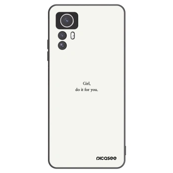 Picasee silikonový černý obal pro Xiaomi Redmi Note 12S - Girl, do it for you