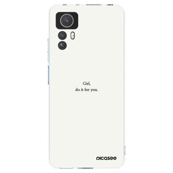 Picasee silikonový průhledný obal pro Xiaomi Redmi Note 12S - Girl, do it for you