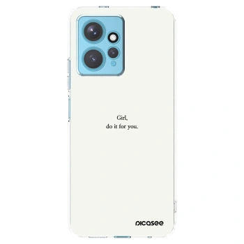Picasee silikonový průhledný obal pro Xiaomi Redmi Note 12 4G - Girl, do it for you