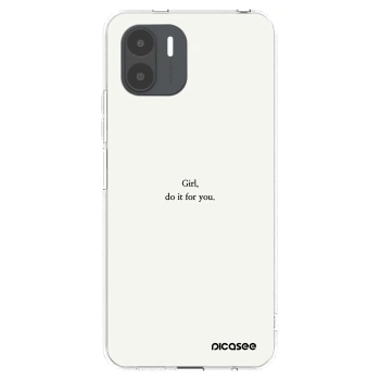 Picasee silikonový průhledný obal pro Xiaomi Redmi A2 - Girl, do it for you