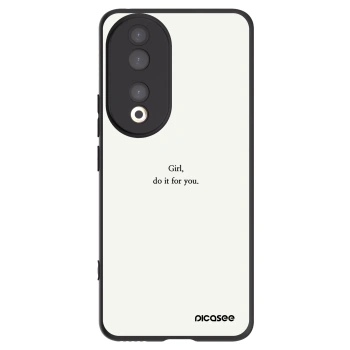 Picasee silikonový černý obal pro Honor 90 5G - Girl, do it for you