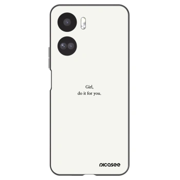 Picasee silikonový černý obal pro Honor 90 Lite 5G - Girl, do it for you