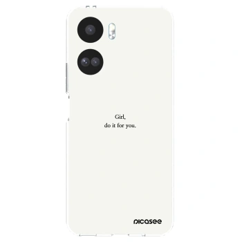 Picasee silikonový průhledný obal pro Honor 90 Lite 5G - Girl, do it for you