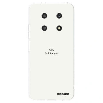 Picasee silikonový průhledný obal pro Honor Magic4 Lite 5G - Girl, do it for you