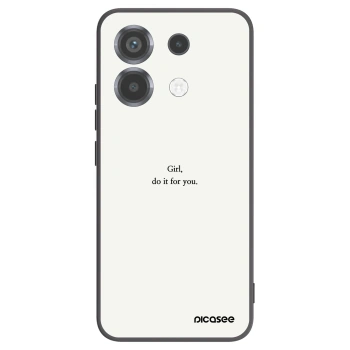 Picasee silikonový černý obal pro Xiaomi Poco X6 - Girl, do it for you