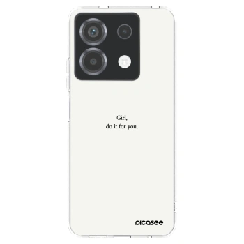 Picasee silikonový průhledný obal pro Xiaomi Poco X6 - Girl, do it for you