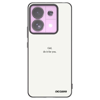 Picasee silikonový černý obal pro Xiaomi Redmi Note 13 Pro 5G - Girl, do it for you
