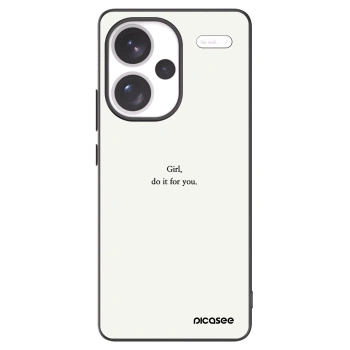 Picasee silikonový černý obal pro Xiaomi Redmi Note 13 Pro+ 5G - Girl, do it for you