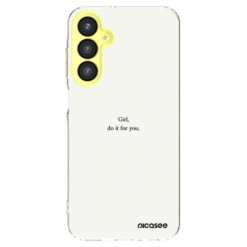 Picasee silikonový průhledný obal pro Samsung Galaxy A25 A256B 5G - Girl, do it for you