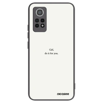 Picasee silikonový černý obal pro Xiaomi Redmi Note 12 Pro 4G - Girl, do it for you