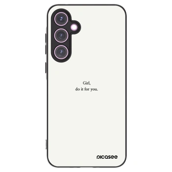 Picasee silikonový černý obal pro Samsung Galaxy A35 5G A356B - Girl, do it for you