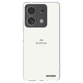 Picasee silikonový průhledný obal pro Xiaomi Redmi Note 13 4G - Girl, do it for you