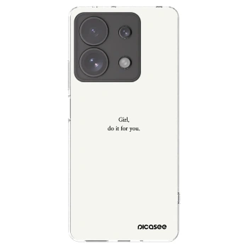 Picasee silikonový průhledný obal pro Xiaomi Redmi Note 13 Pro 4G - Girl, do it for you