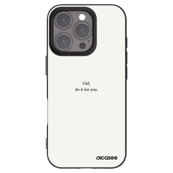 Picasee silikonový černý obal pro Apple iPhone 16 Pro - Girl, do it for you