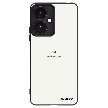 Picasee silikonový černý obal pro Xiaomi Redmi 13C 5G - Girl, do it for you