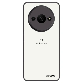 Picasee silikonový černý obal pro Xiaomi Redmi A3 - Girl, do it for you