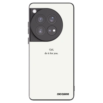 Picasee silikonový černý obal pro OnePlus 12 5G - Girl, do it for you