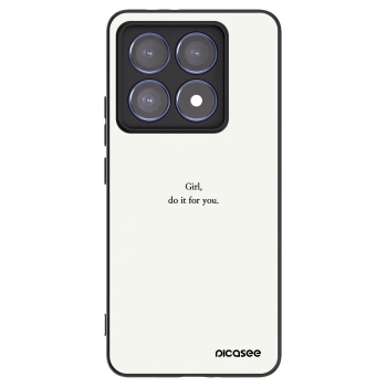 Picasee silikonový černý obal pro Xiaomi 14T Pro - Girl, do it for you