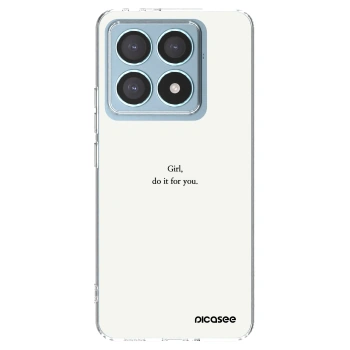 Picasee silikonový průhledný obal pro Xiaomi 14T Pro - Girl, do it for you