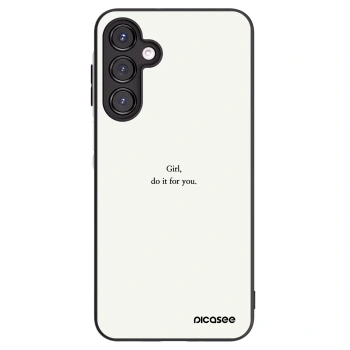 Picasee silikonový černý obal pro Samsung Galaxy A16 5G - Girl, do it for you