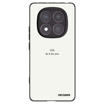 Picasee silikonový černý obal pro Xiaomi Redmi Note 14 Pro 4G - Girl, do it for you