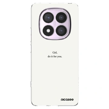 Picasee silikonový průhledný obal pro Xiaomi Redmi Note 14 Pro 4G - Girl, do it for you