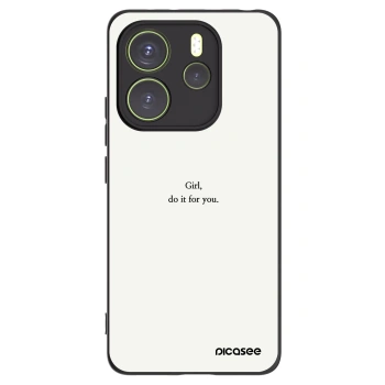 Picasee silikonový černý obal pro Xiaomi Redmi Note 14 4G - Girl, do it for you