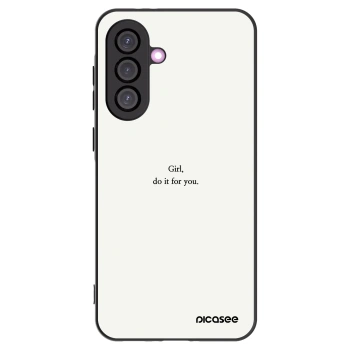 Picasee silikonový černý obal pro Samsung Galaxy A56 5G A566B - Girl, do it for you