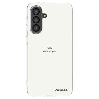 Picasee silikonový průhledný obal pro Samsung Galaxy A56 5G A566B - Girl, do it for you