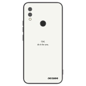 Picasee silikonový černý obal pro Xiaomi Redmi Note 7 - Girl, do it for you