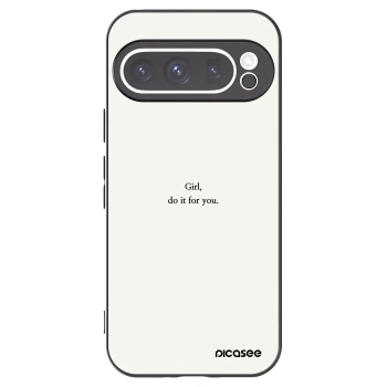 Picasee silikonový černý obal pro Google Pixel 9 Pro - Girl, do it for you