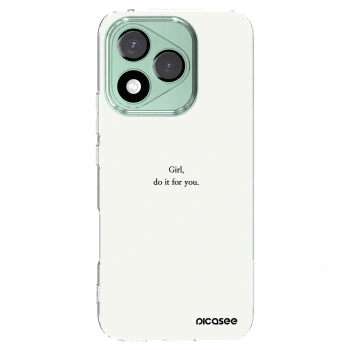 Picasee silikonový průhledný obal pro Honor 400 Lite 5G - Girl, do it for you