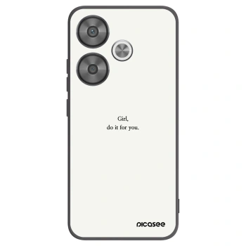 Picasee silikonový černý obal pro Xiaomi Poco F6 - Girl, do it for you