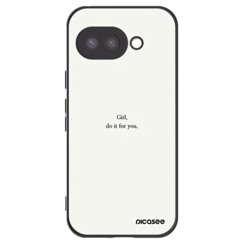 Picasee silikonový černý obal pro Google Pixel 9a - Girl, do it for you