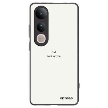 Picasee silikonový černý obal pro Vivo V50 Lite 5G - Girl, do it for you