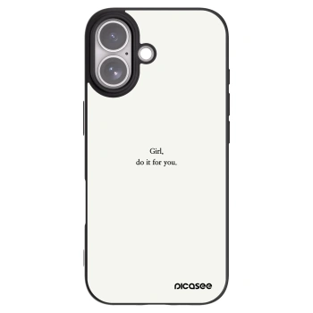 Picasee silikonový černý obal pro Apple iPhone 17 - Girl, do it for you