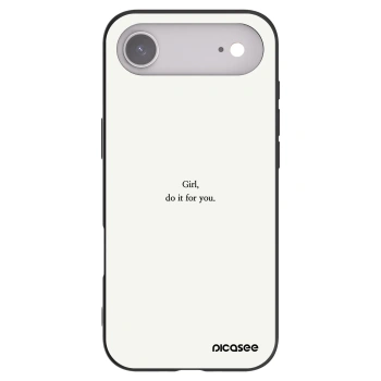 Picasee silikonový černý obal pro Apple iPhone Air - Girl, do it for you