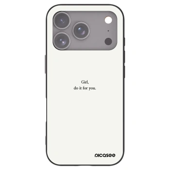 Picasee silikonový černý obal pro Apple iPhone 17 Pro - Girl, do it for you