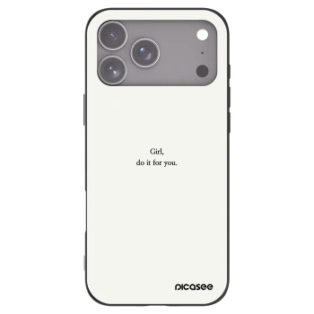 Picasee silikonový černý obal pro Apple iPhone 17 Pro Max - Girl, do it for you