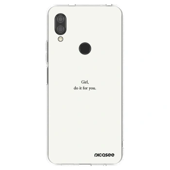 Picasee silikonový průhledný obal pro Xiaomi Redmi 7 - Girl, do it for you
