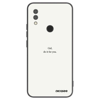 Picasee silikonový černý obal pro Xiaomi Redmi 7 - Girl, do it for you