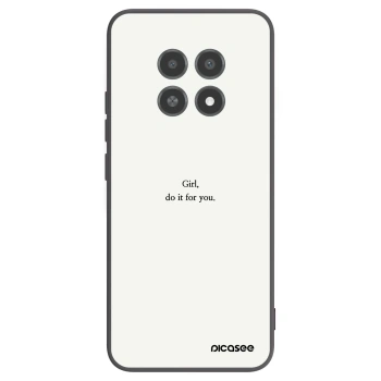 Picasee silikonový černý obal pro Realme 12X - Girl, do it for you