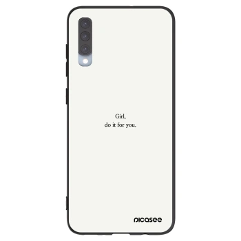 Picasee silikonový černý obal pro Samsung Galaxy A70 A705F - Girl, do it for you