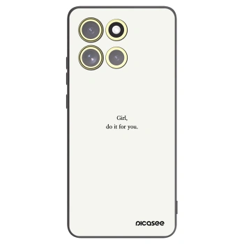 Picasee silikonový černý obal pro Motorola Moto G86 5G - Girl, do it for you