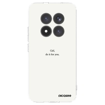 Picasee silikonový průhledný obal pro Xiaomi Redmi Note 15 Pro+ - Girl, do it for you